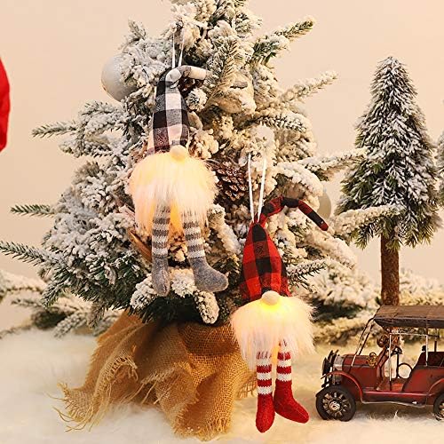 Божиќен украс на Волбест, Дедо Мраз, безличен гном, предводена од светло -светло дрво, виси украси за украси за домашни забави