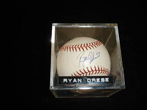 Рајан Дрес 57 Потпишан официјален МЛ Селиг Бејзбол ПСА ДНК Индијанци Ренџерс Натлс - Автограм Бејзбол