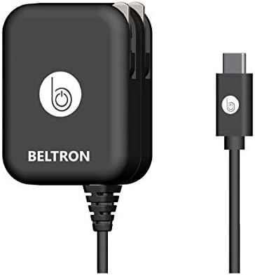 Beltron Turbo Fast Type-C USB wallиден полнач 5V / 3 AMP 30W со вграден кабел, компатибилен со Galaxy S21 / S22 серија, Z Flip4, Z Fold4,