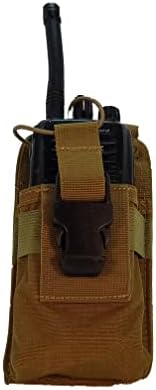 Clakit Strappack Clip-On Pouch за Radio & GPS, приврзаност за ранец за ловци, први реагирачи, јавна безбедност, пешаци и патници
