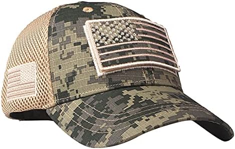 Камо американско знаме за лепенка за бејзбол капачиња гроздобер измиена тато капа патриотска тактичка воена армија капи за мажи жени