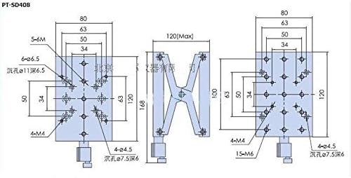 Eleoption Precision замена Z Axis 60 mm Прирачник за лифт со лабораторија за лифт за лифт за лифт, PT-SD408