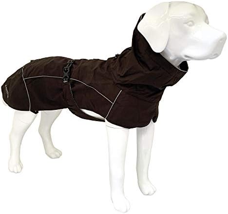 Кроки пешачки палто за кучиња, водоотпорен за кучиња, Макалу, терморегулирачка постава, црна, големина 30 см - 182 g