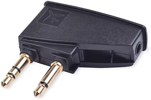 Адаптер за слушалки на авионите Sqrgreat Hizsoaor Компатибилен со Bose QuietComfort 45 QC35II QC35 QC20 QC25 QC15 QC3 QC2 и повеќе