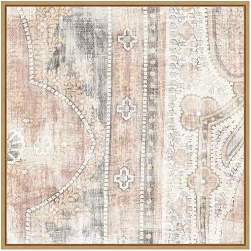 Аманти уметност врамена платно wallидна уметност печати античка крпа I од портфолио на диви јаболка, рамка на јавор Силви - Среден
