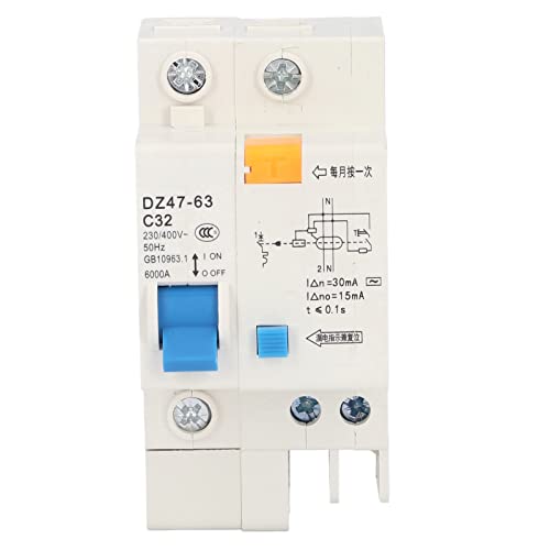 Прекинувач на мало коло, преостанат прекинувач на струјно коло, прекинувач на минијатурно коло, 1 пол AC 230V или 400V 32A DIN Rail Installation,