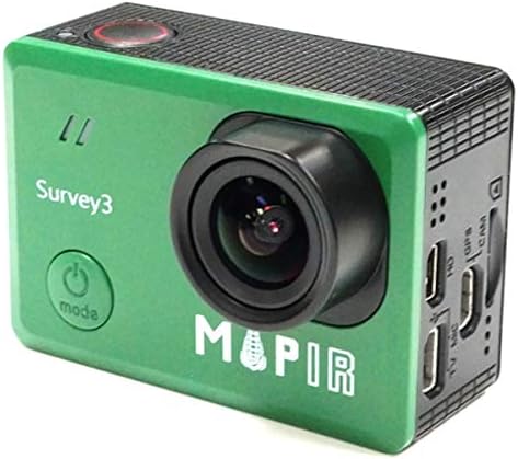 MAPIR Анкета3W NDVI мапирање камера RGN RED+зелена+во близина на инфрацрвен филтер 3,37mm f/2.8 без нарушување на аголот GPS GPS екран на допир