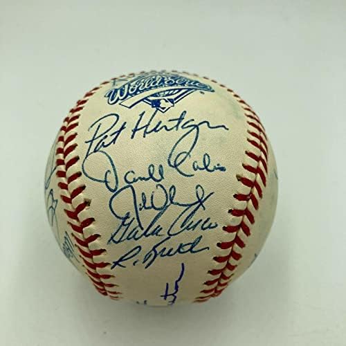 1993 година во Торонто Блу ​​aysејс, Светска серија Шампион го потпиша Бејзбол ЈСА КОА - Автограмирани бејзбол