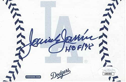 Џејми Џарин Потпиша Автограм Индекс Картичка Лос Анџелес Доџерс ХОФ 98 ЈСА АХ04595-Млб Намалување На Потписи