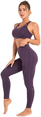Имјузински тренинзи за тренингот за жени мото -легла со високи половини јога панталони атлетски хеланки на јога