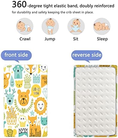 Расадник тематски вграден креветче за креветчиња, стандарден сад за душек за креветчиња, меки дете за деца, вградени чаршафи за креветчиња