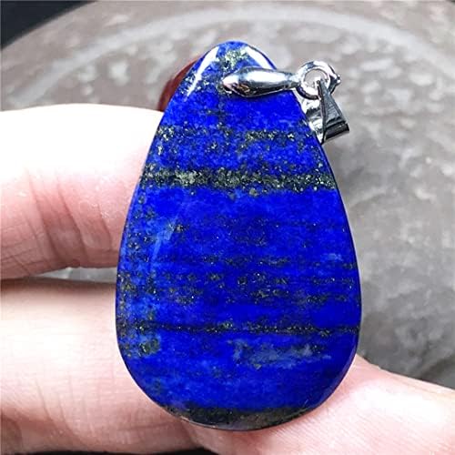 Природен кралски сино лапс лазули камен редок лаптис приврзок накит за жена маж loveубов богатство Реики среќа подарок кристал 34x21x5mm