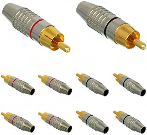 CESS RCA Plug Lormer Gold Audio Video Cable Connector