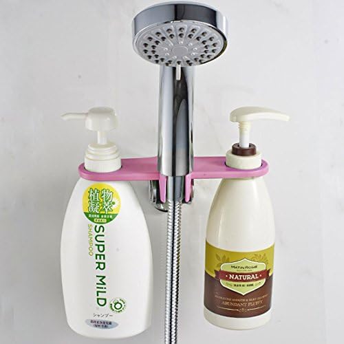 Qtqgoitem пластична домаќинство бања туш за туширање глава тело за миење шише решетката за решетката розова розова