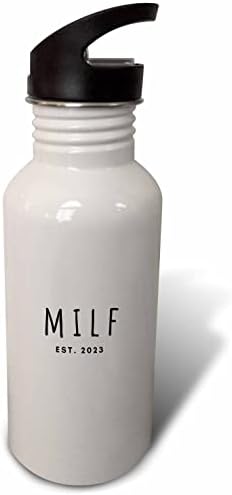 3Drose Milf EST 2023 година - Смешна нова мајка подарок за бебе родено во 2023 година ... - шишиња со вода