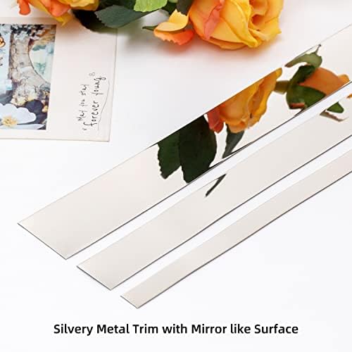 Флексибилно обликување на Bnell и обликување на кора и стапче, метализирано огледало од не'рѓосувачки челик како дизајн, самостојно лепило