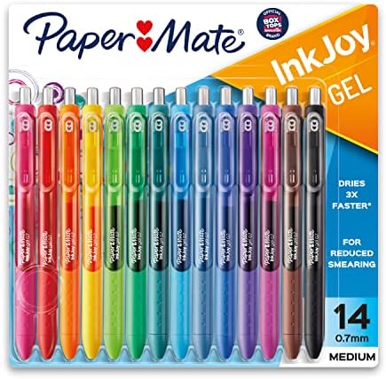 Механички моливи за хартија од хартија, 0,7 мм, Хб 2, модни буриња, 4 брои и пенкала за пенкало, пенкала за гел, средна точка, разновидна, 14 брои