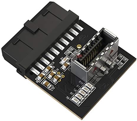 Linkup - [Active Chip USB 3.0 Внатрешен заглавие на матичната плоча на IDC 20 PIN до A -Key 20 Pin Femaleенски конвертор за адаптер