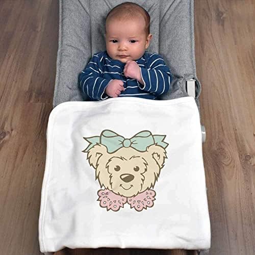 Azeeda 'Teddy со лента' памучно бебе ќебе/шал