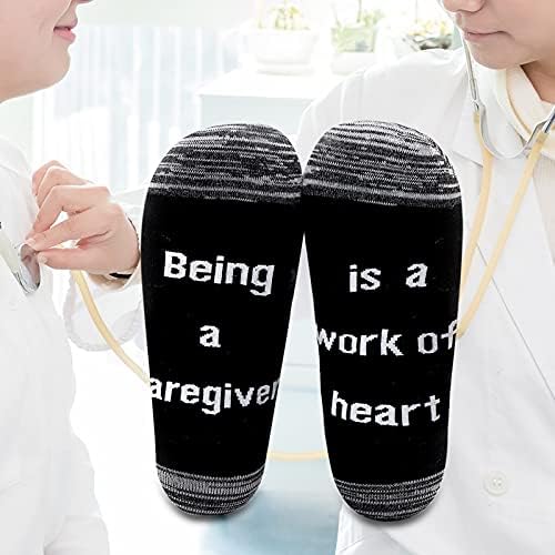 Подароци за давател на дневнички за нега на леволо, даден е старател е дело на срцеви чорапи Подарок за медицинска сестра старател