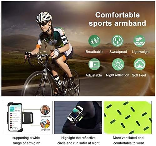 Фолч за Blu Energy X - FlexSport Armband, прилагодлива амбалажа за тренинг и трчање за Blu Energy X - Stark Green