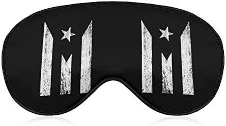 Порто Рико знаме меки маски за очи со прилагодлива лесна лесна удобна слепило за спиење