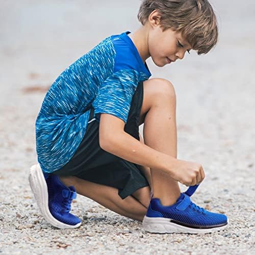 Детски патики за момчиња девојчиња Атлетик трчање чевли за одење лесни спортови тениски чевли прилагодлива лента за патики за малечко дете