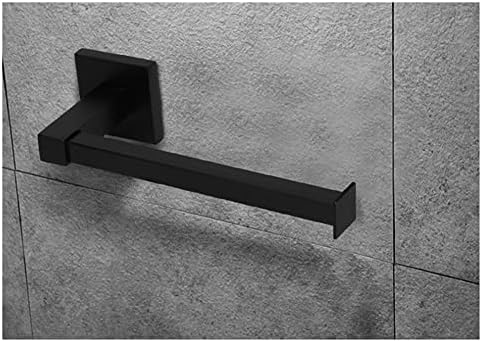 Sudemota црна wallид монтирана решетката за тоалети, држач за хартија за бања