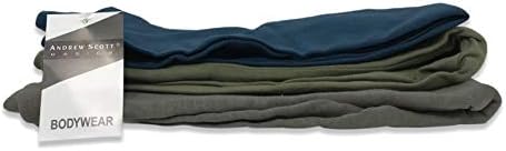 Ендрју Скот Машки 3 пакувани памучни памучни памучни памучни слоеви долги термички панталони за долна облека