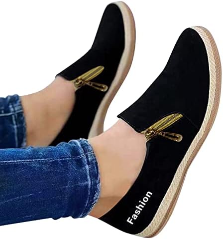 Дами мода цврста боја тркалезна пети плитки устински патент рамни обични чевли за жени летни сандали