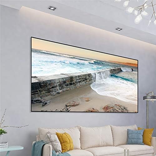 KXDFDC 60/84 /100/120/130 INCH Projector екран со голема осветленост Рефлексивна ткаенина за ткаенина Проекција против светлосен екран