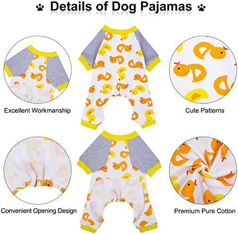 Pedgot 6 пакувања кутре кучиња кучиња меки чисти памучни кучиња пижами симпатична кучиња облека миленичиња скокање кутре ромци кученце за кутриња