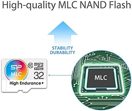 Силиконска Моќност - 32gb MLC Висока Издржливост Dashcam MicroSD Со Адаптер