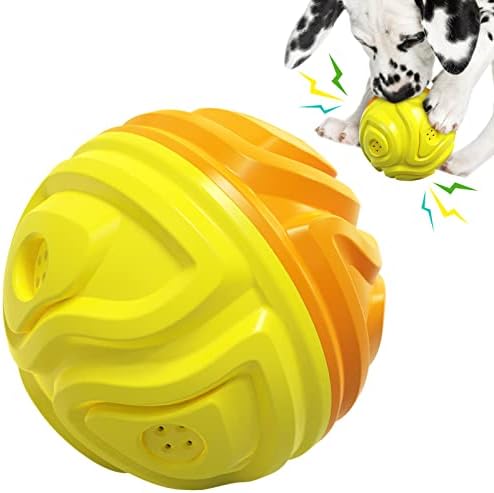 Пискливи Играчки За Кучиња за Агресивни Џвакачи, Интерактивни Пискливи Играчки За Мали/Средни Џвакачи Издржливи Гумени Забавни