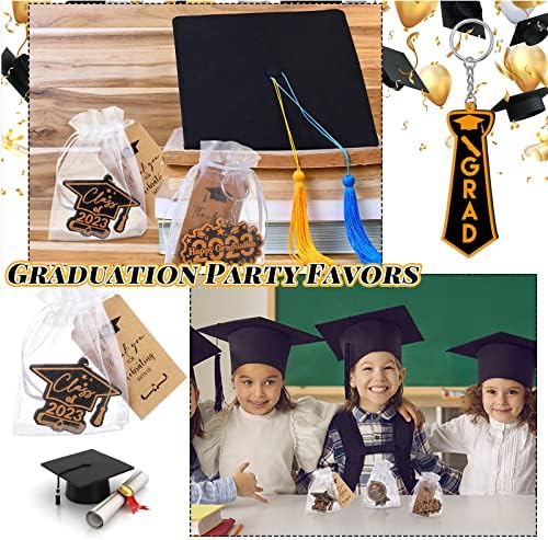 24 Комплети Забава За Дипломирање Фаворизира Класа Од 2023 Година Подароци За Дипломирање Привезоци За Дипломирање Со Торби За Органза Ви Благодариме