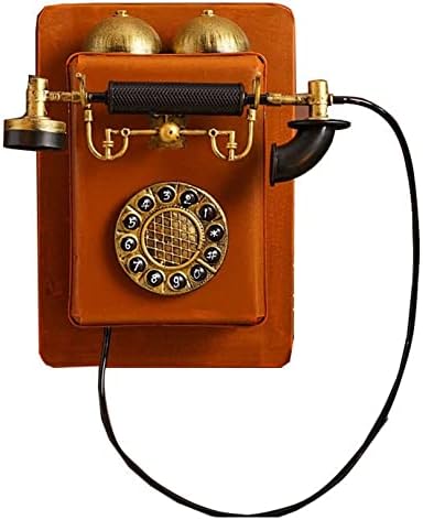 Декоративни телефони wallидови што висат телефонски модел Декорирајте, старомоден телефонски телефонски фиксни телефонски жичен телефон за