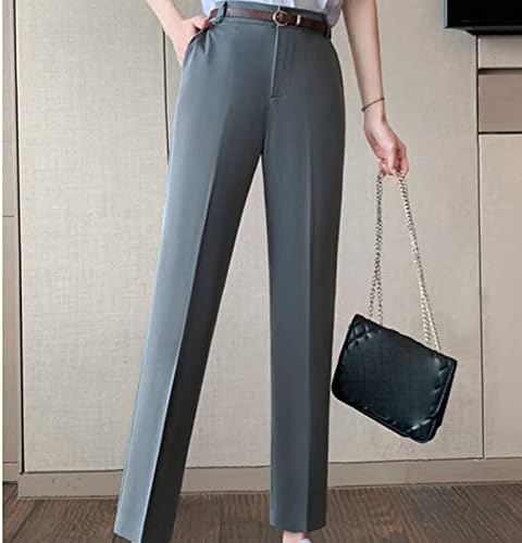 Фустан Maiyifu-GJ исечени панталони за жени со висока половината тенок вклопуваат елегантни панталони слаби директни деловни
