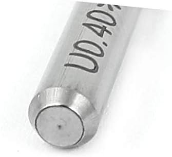 X-gree 0,4 mm сечење дијакант со карбид микро гравура CNC PCB вежба алатка Сребрен тон 4 компјутери (0,4 mm DIA DIA Micro Gartad