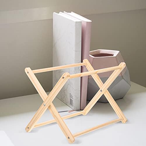 Декорација на Wakauto Desk 1 Постави Macrame Magazine Rack DIY комплет држач за складирање на корпа за стоење геометриски уметнички