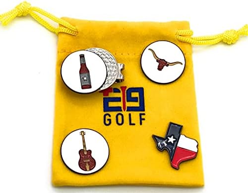 Е9 Означи за топка за голф со колекции на капачиња за капа - 4 1 -инчни монети за топче за голф, додатоци за голф за голф за мажи и жени, топка
