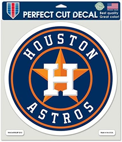 Wincraft MLB Houston Astros 79922013 Совршено намалување на бојата, 8 x 8, црна