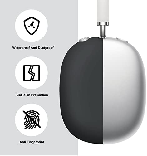 Силиконски случај Woyinger за AirPods Max слушалки, капачиња за ушите отпорни на гребење и капакот на лентата за глава за AirPods Max, AirPods