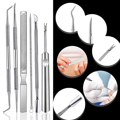 Подиатрист Клиперси за нокти, вкоренети алатки за третман на нокти на нокти, алатки за професионална не'рѓосувачка челик и клипери за
