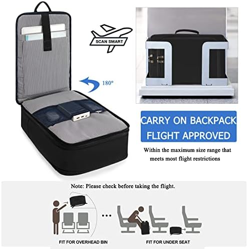 G-Favor Travel Rankpack со 4 коцки за пакување, носете лет на ранец одобрено за жени жени, отпорен на вода Проширувајќи го големиот преку ноќ