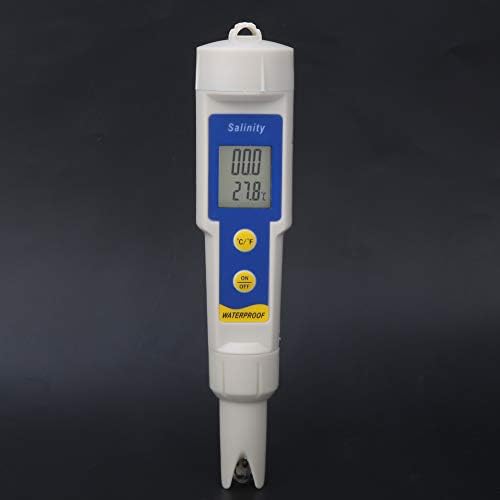 Мерач на соленост со голема точност Дигитален водоотпорен тестер за соленост Температурен мерач на џеб, СА-1397