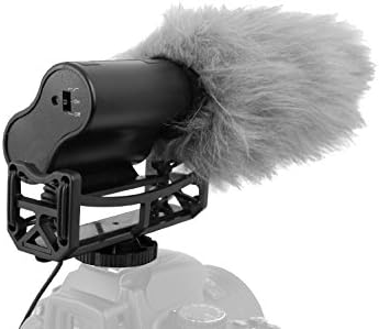Микрофон со пушка со шофершајбна и мртва мачка маф за Canon Vixia HF R600