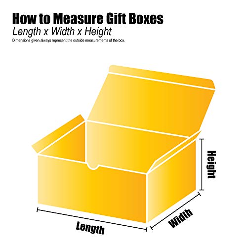 Кутии За Подароци За Снабдување со врвни Пакувања, 8 х 8 х 6, Бело