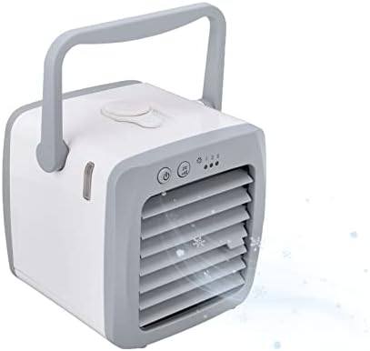 Климатик преносен мини ладилник за воздух домашен ладилник за воздух пластичен климатик 5W USB интерфејс 3-брзински активен мини