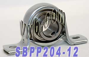 SBPP204 - 12 3/4 Притиснати Челични Лежишта Единица 2-Болт Прирабници Монтирани Лежишта VXB Бренд