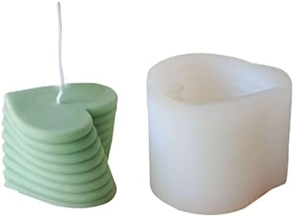 3Д заби од свеќи од свеќи не-стап епоксидна смола, леење силиконски калап за правење сапун од сапун од гипс торта за домашен декор за дома